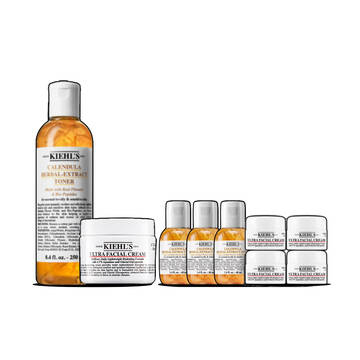 金盞花化妝水250ML+冰河醣保濕霜50ML超級雙星組(價值NT$4,328)