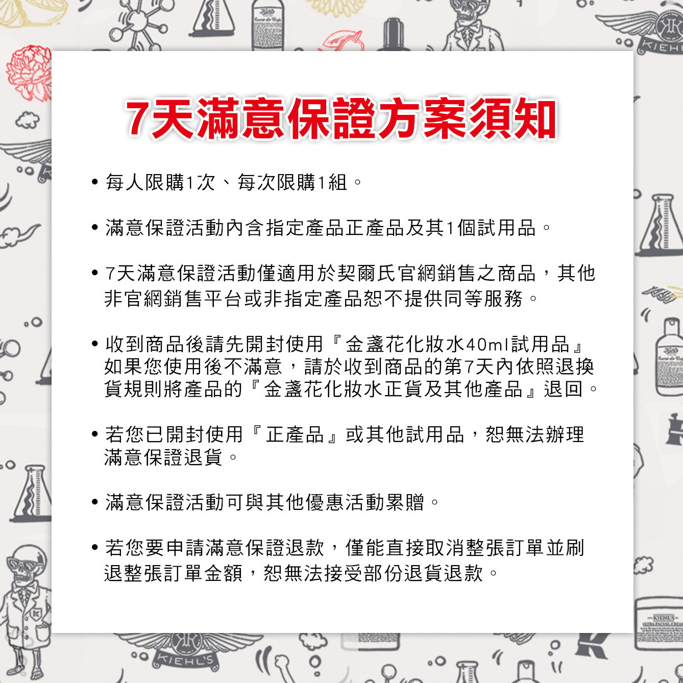 7天滿意保證方案須知