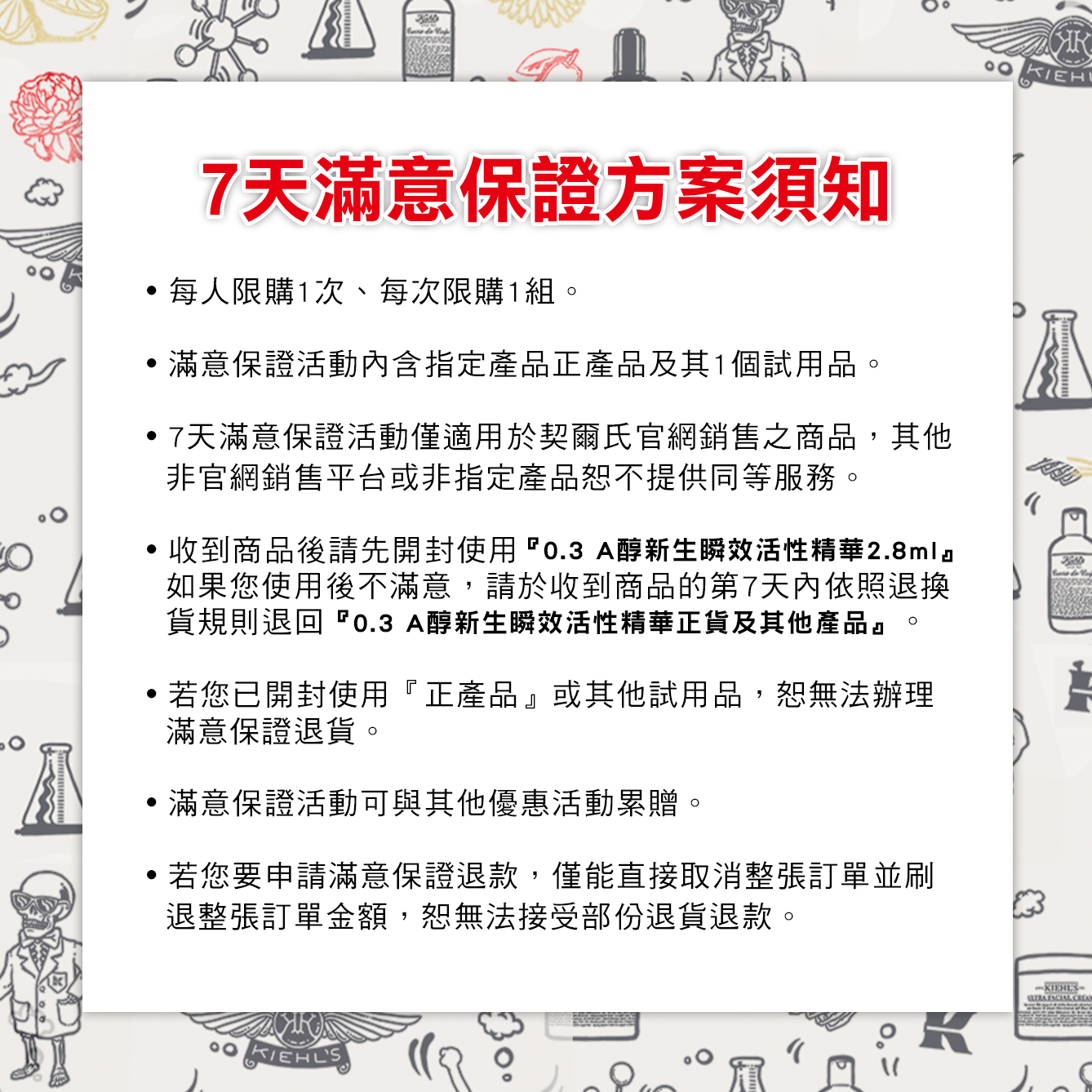 7天滿意保證方案須知