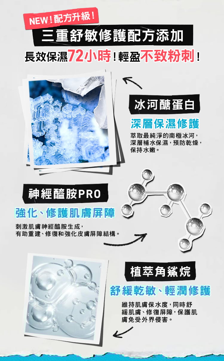 冰河醣蛋白舒敏修護保濕霜