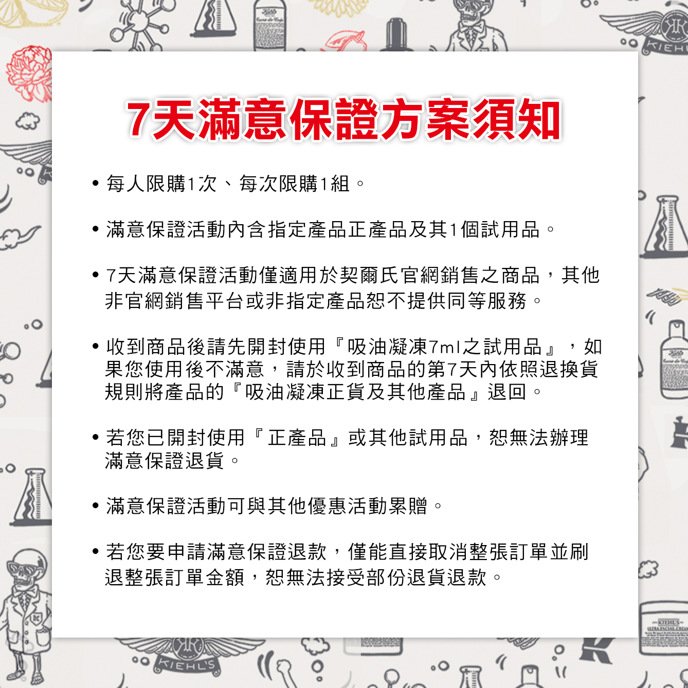 7天滿意保證方案須知