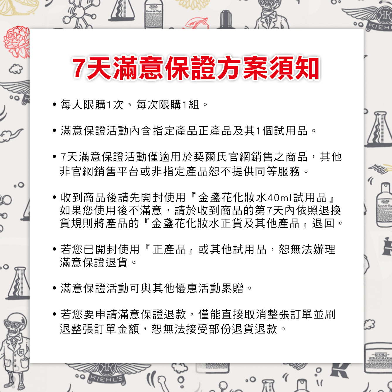 7天滿意保證方案須知