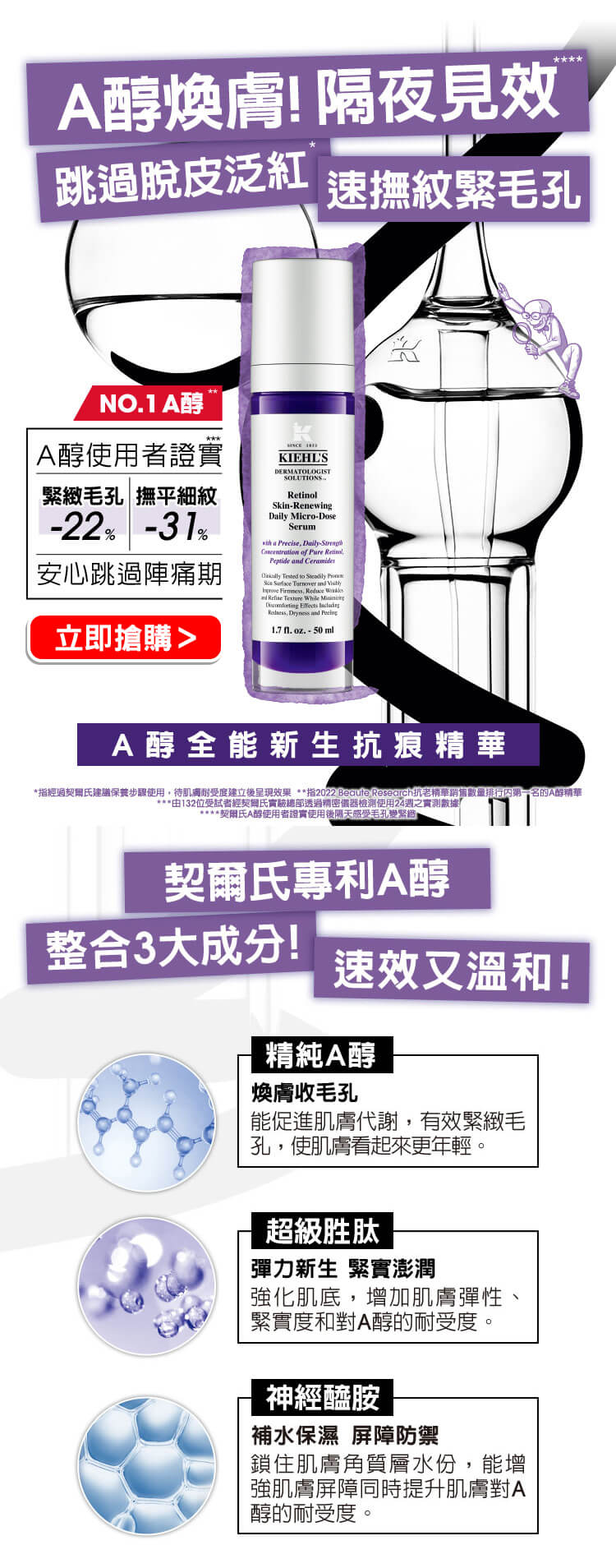 A醇全能新生抗痕精華